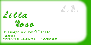 lilla moso business card